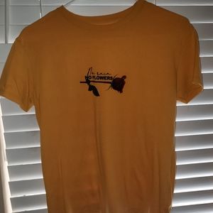 Yellow rose tee